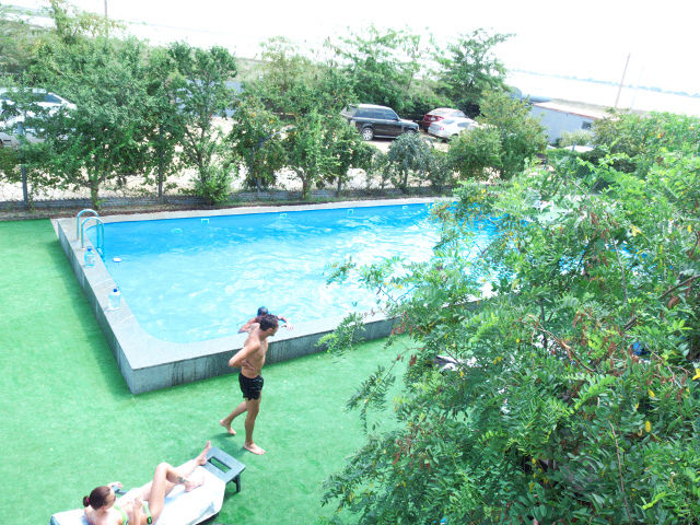 popovka. swimming pool with sea water